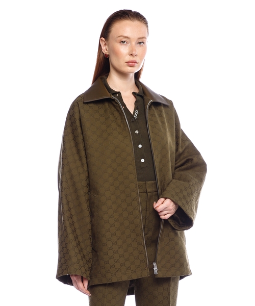 Logo embroidered cropped velvet jacket | Emporium