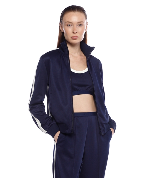 Техническая куртка из джерси на молнии с вышивкой