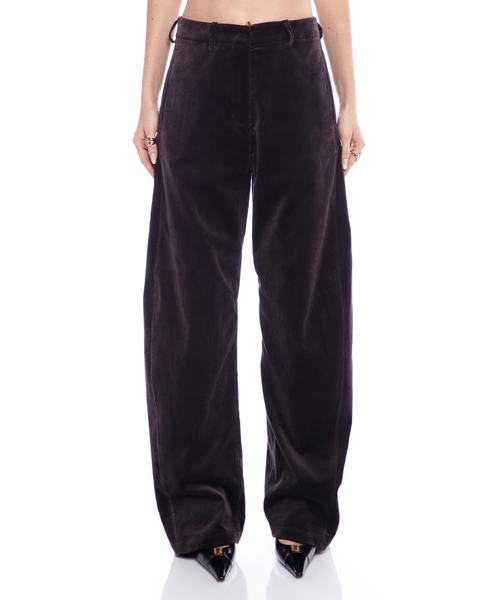 Широкие вельветовые брюки