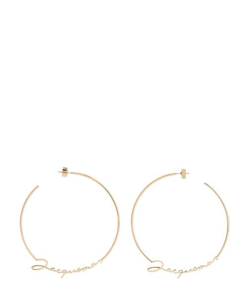 Loqolu qızılı halqa sırğalar