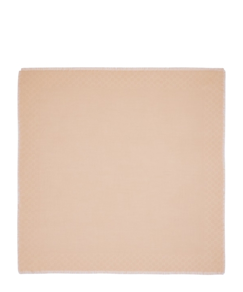 GG wool silk jacquard shawl