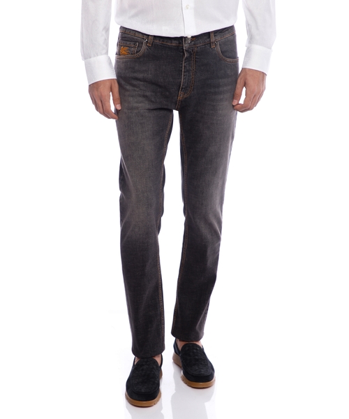 Dar biçimli denim şalvar