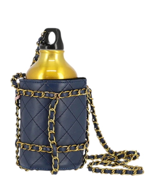 Water Bottle with Holder Lilac