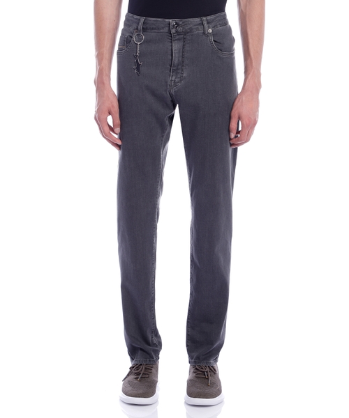 Düz biçimli denim şalvar