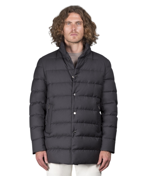 Long quilted jacket