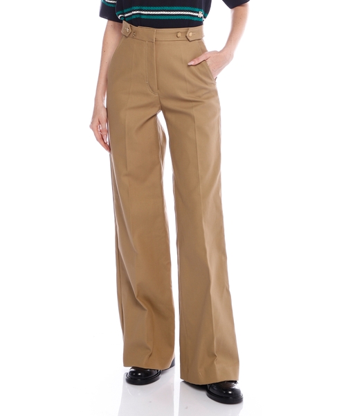 Хлопковые костюмные брюки