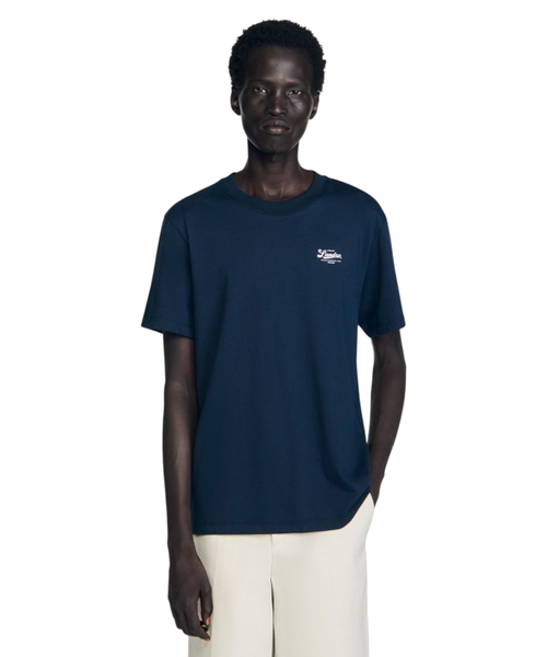 Футболка с логотипом-аппликацией