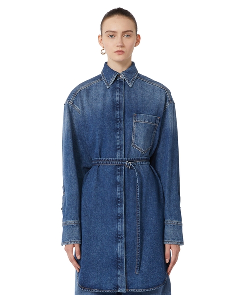 Oversize denim shirt