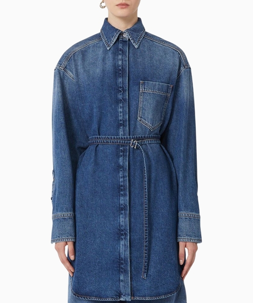 Oversize denim shirt