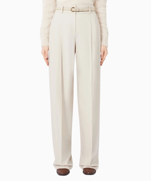 Wool twill trousers