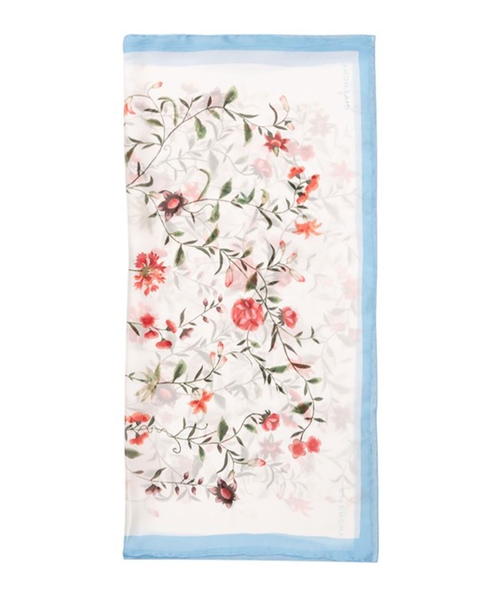 Silk scarf floral print