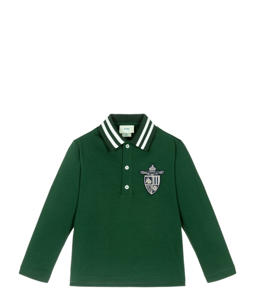 Cotton polo shirt with logo
