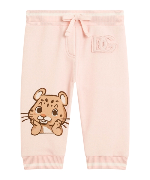 Спортивные брюки с принтом леопарда