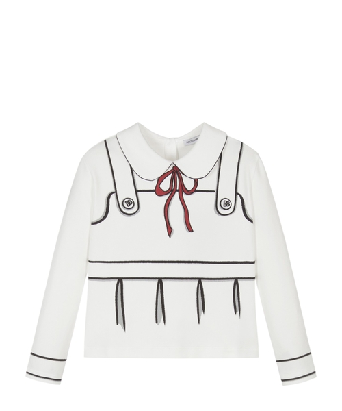 T-shirt with trompe l'oeil print