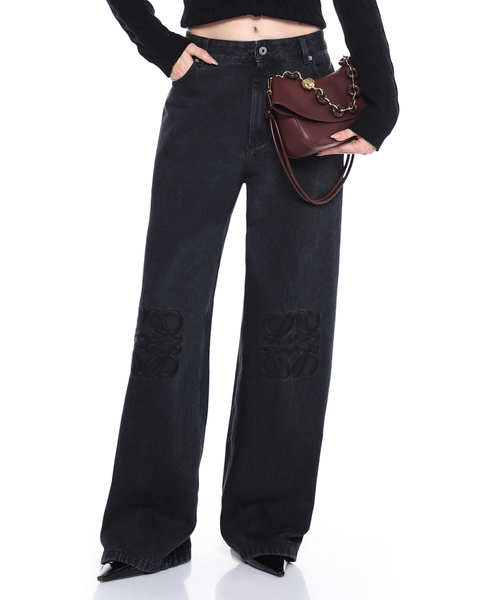 Anagram baggy jeans in denim