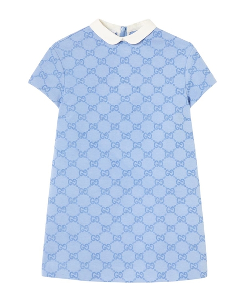 Embroidered jersey dress