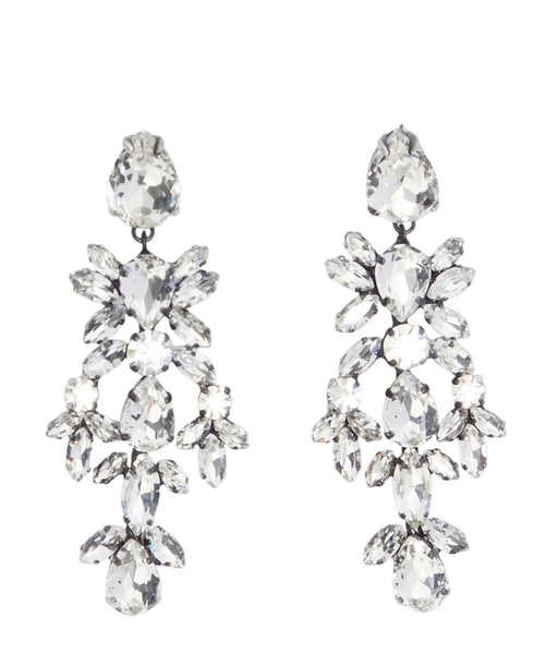 Kristallarla bəzədilmiş sırğalar