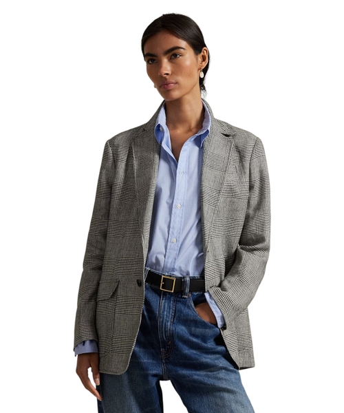 Льняной пиджак Prince of Wales