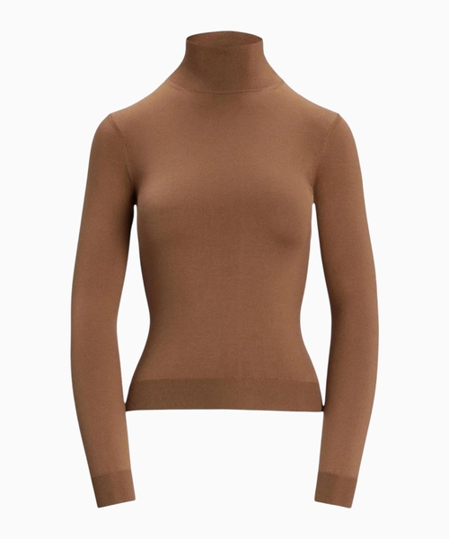 Silk Mockneck Sweater