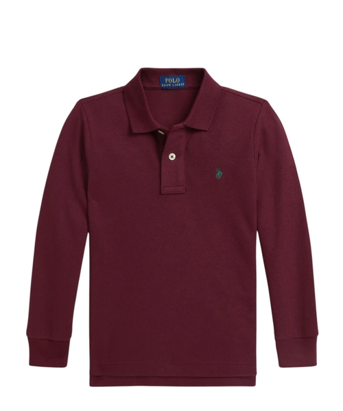 Long sleeve polo with classic collar | Emporium