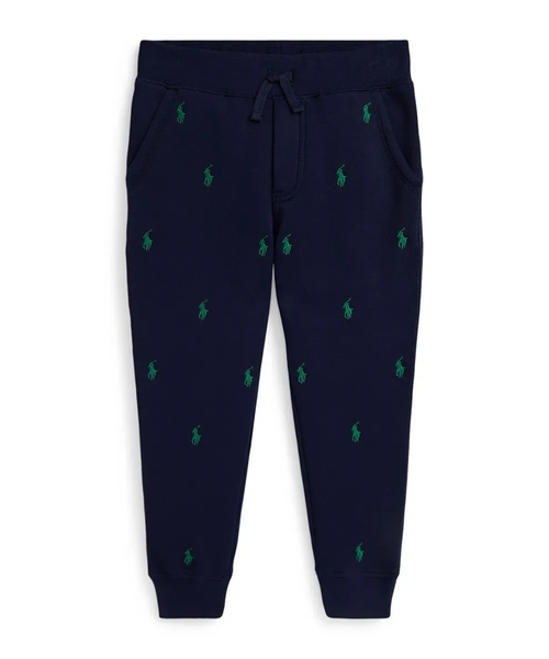 Спортивные брюки с вышивкой логотипа