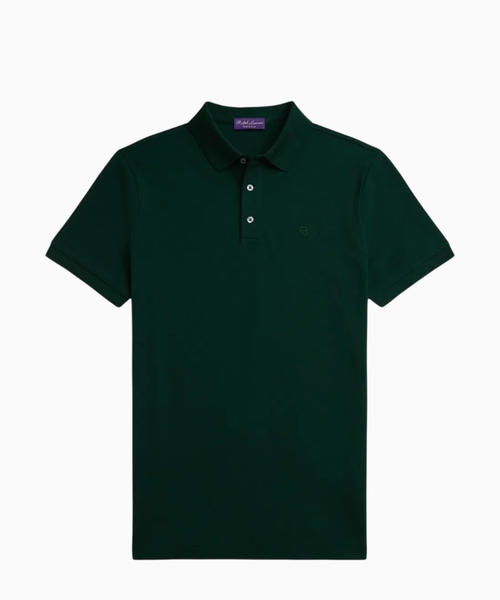 Loqo naxışlı pambıq polo