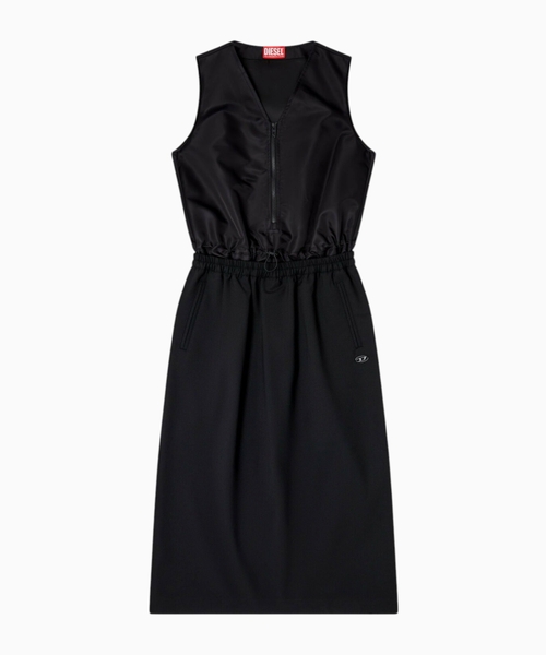 D-ruid-r2 midi dress with wool skirt