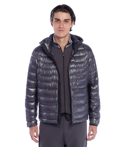 Quilted jacket with hood