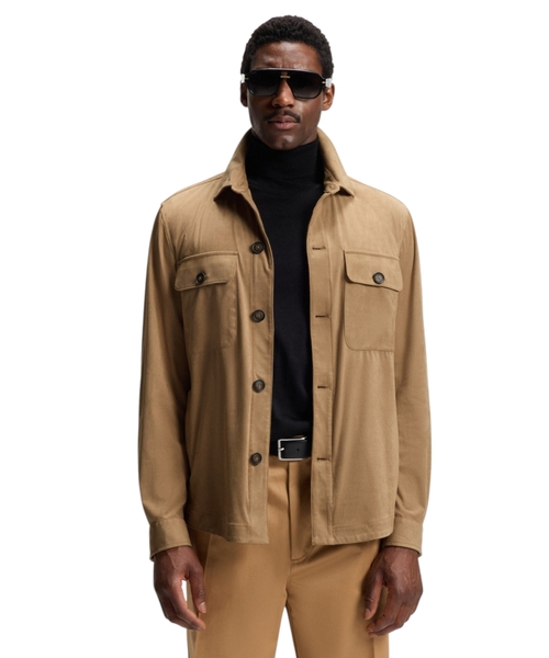 Relaxed-fit overshirt jacket