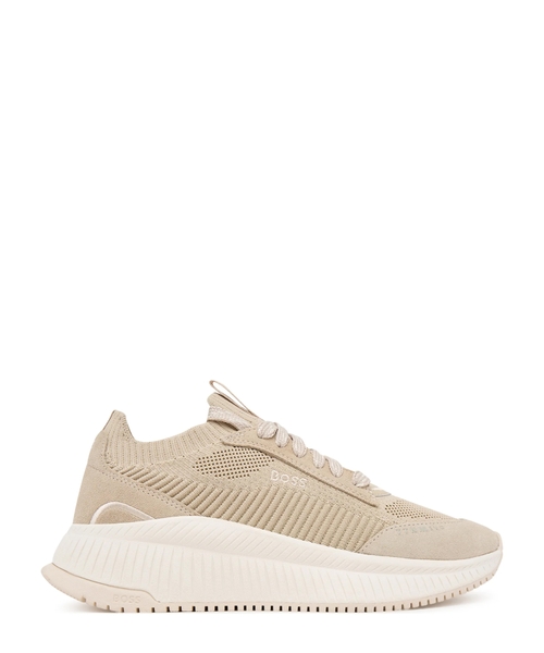 Trikotaj üst və zamşa bəzəkli TTNM EVO idman ayaqqabısı