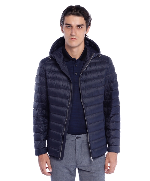 Quilted jacket with hood