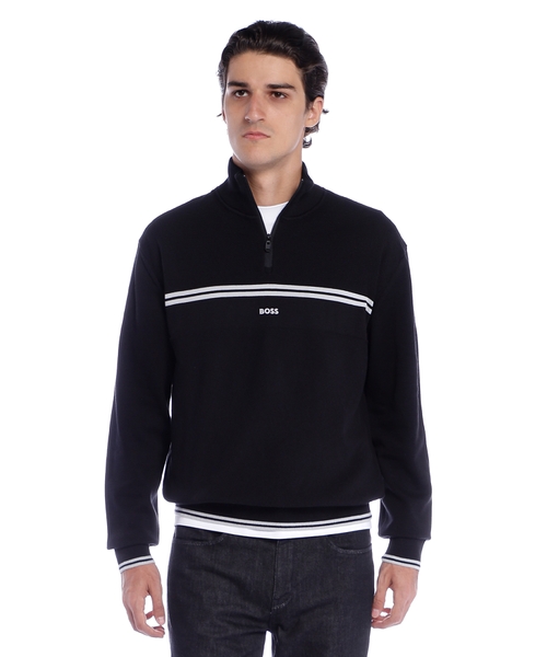 Zəncirbənd yaxalı pambıq qarışımlı sviter