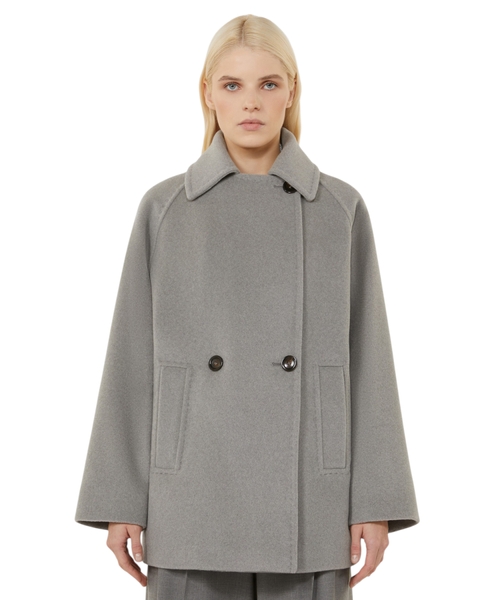 Двубортный шерстяной бушлат