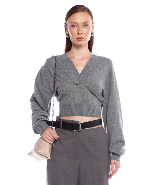 Knit hoodie