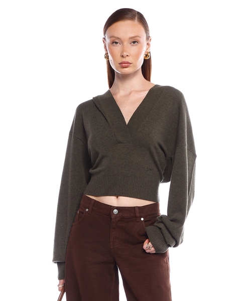 Худи с V-образным вырезом