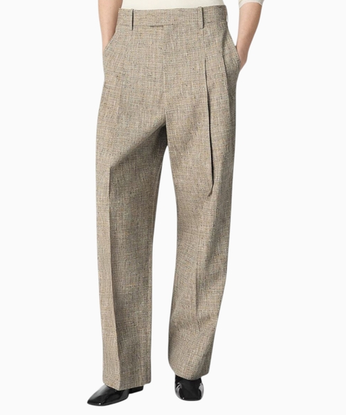 Fleck viscose trousers