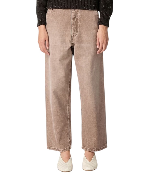 Enli biçimli denim şalvar