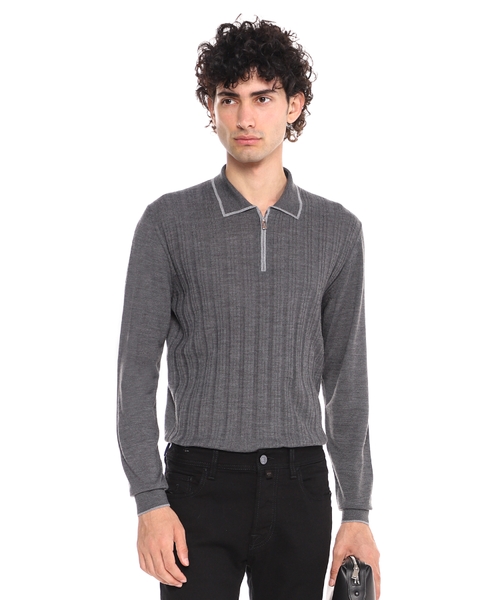 Zip-neck Sporty sweater