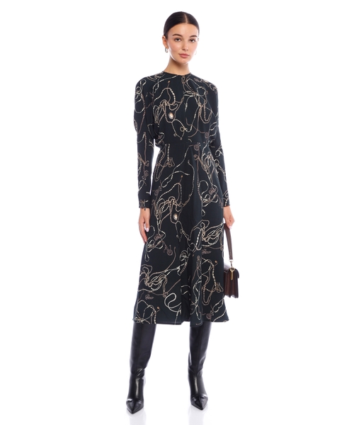 Миди платье с принтом