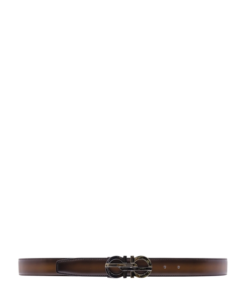 Reversible and adjustable Gancini belt