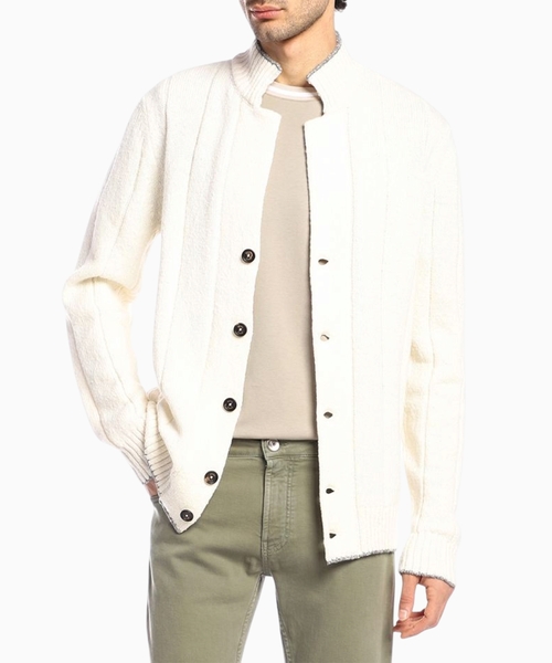 Cashmere and wool cardigan