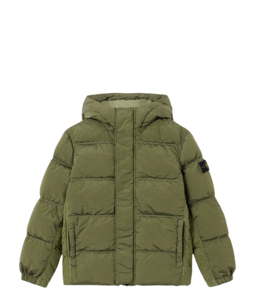 Quilted jacket with logo