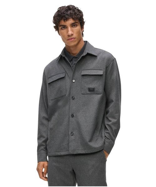 Straight-cut overshirt
