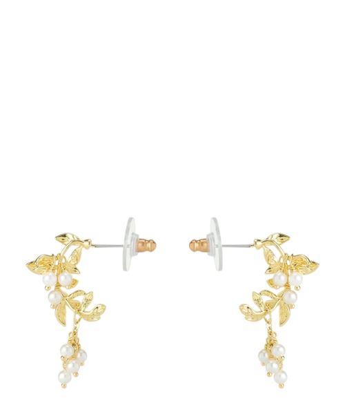 Dəfnə yarpaqları və mirvarili sırğalar