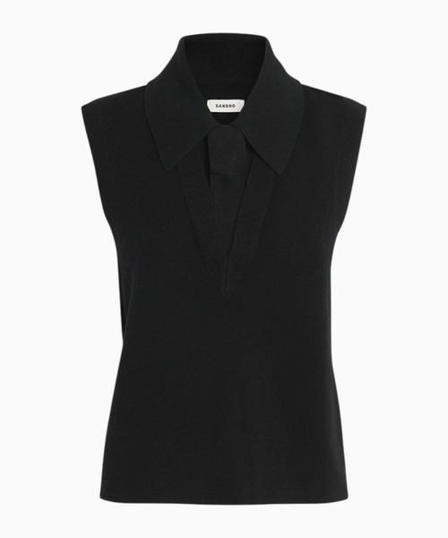Tie-neck jumper