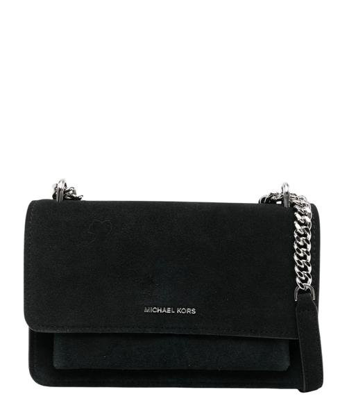Claire large suede shoulder bag