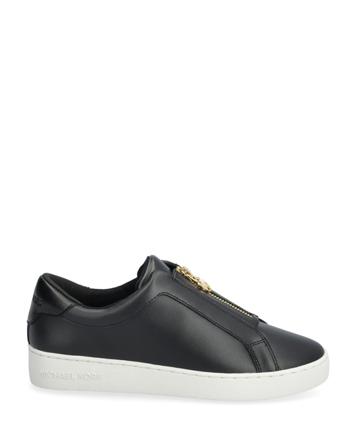 Keaton leather zip-up sneaker