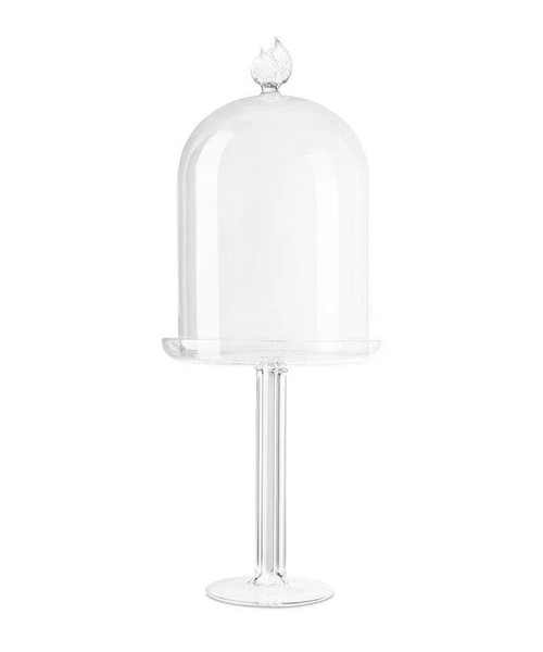Glass cake holder