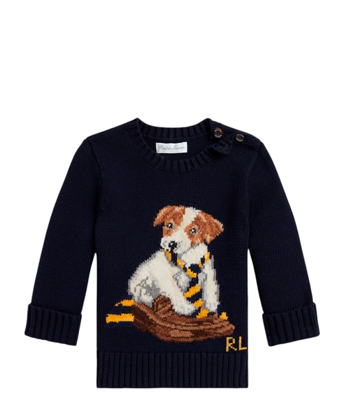 Embroidered cotton jumper