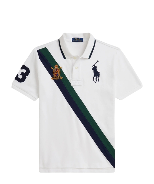 Polo Pony embroidery striped polo